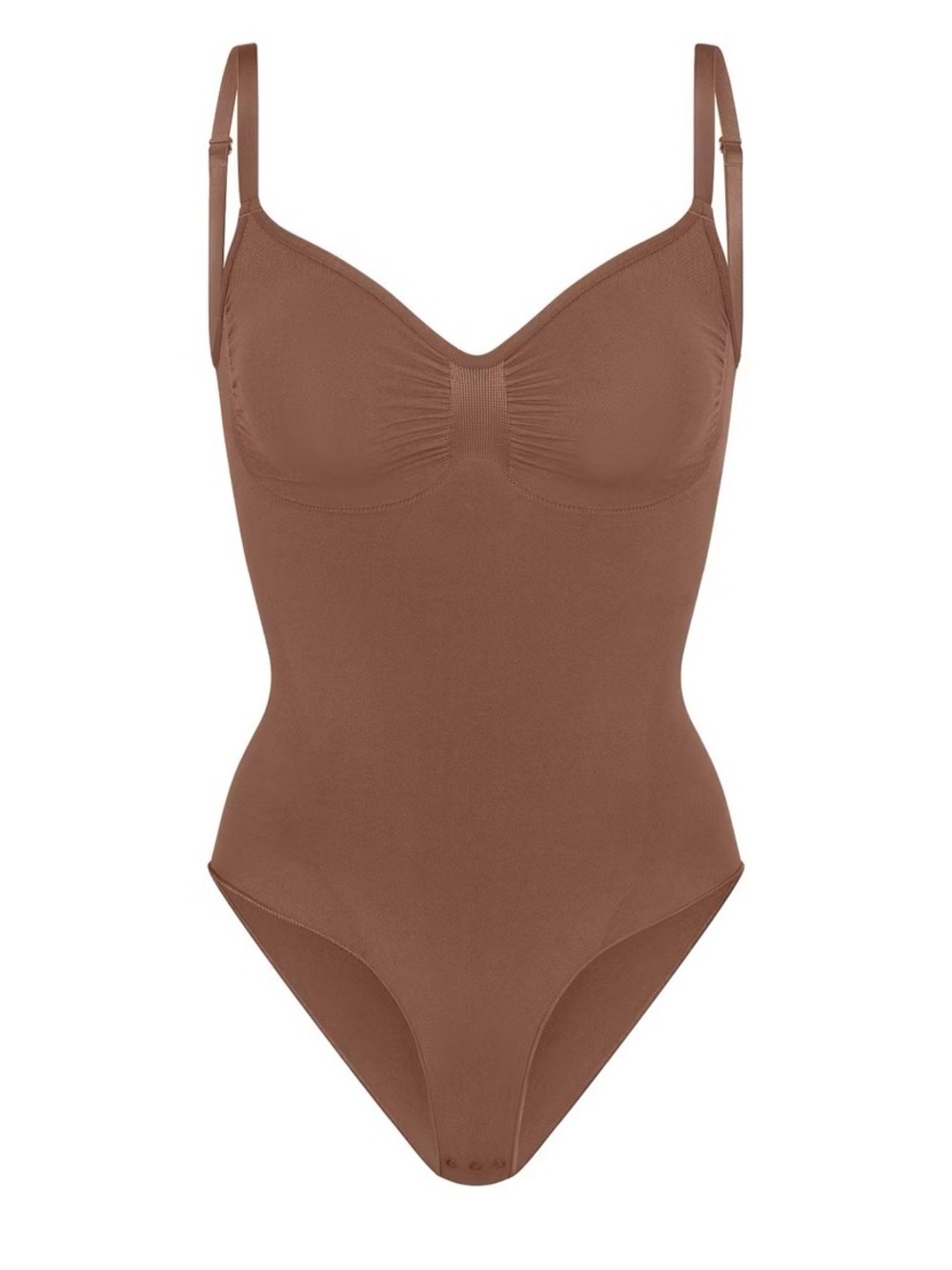 SKIMS Sculpting Bodysuit in Chestnut Brown